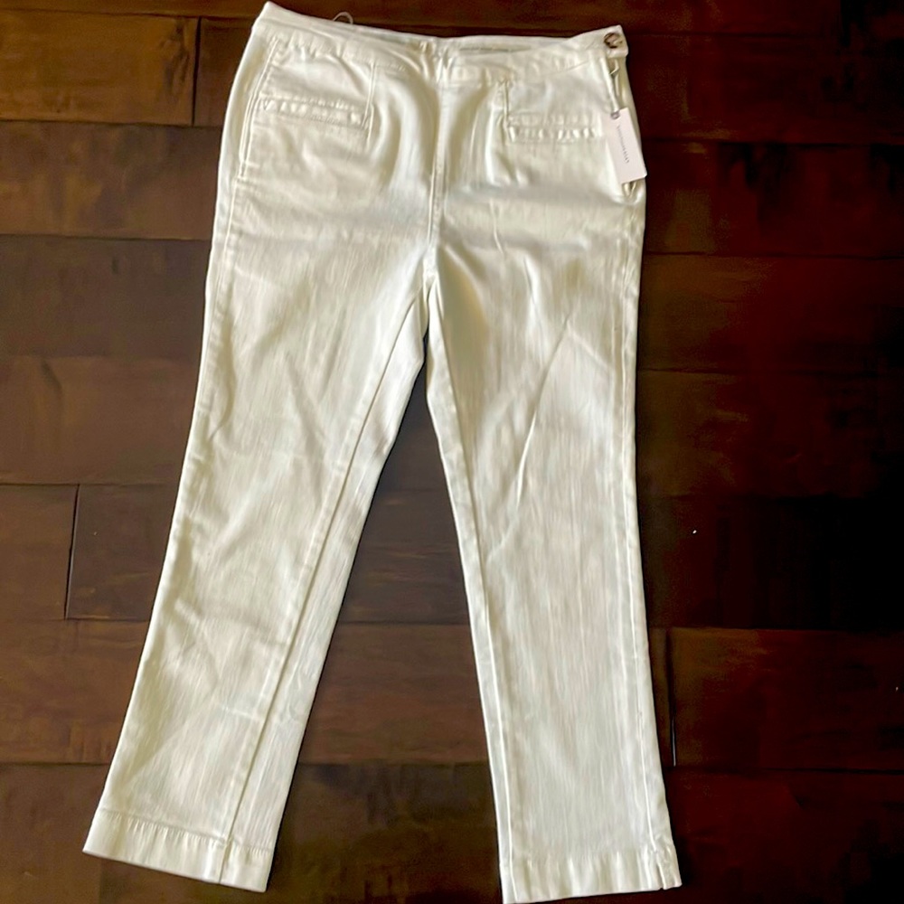 Anthropologie Pilcro white crop jeans size 29 nwt
